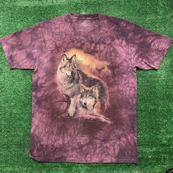 Vintage Y2K Essential Wolf Nature Animals T-Shirt - Picture 1 of 5